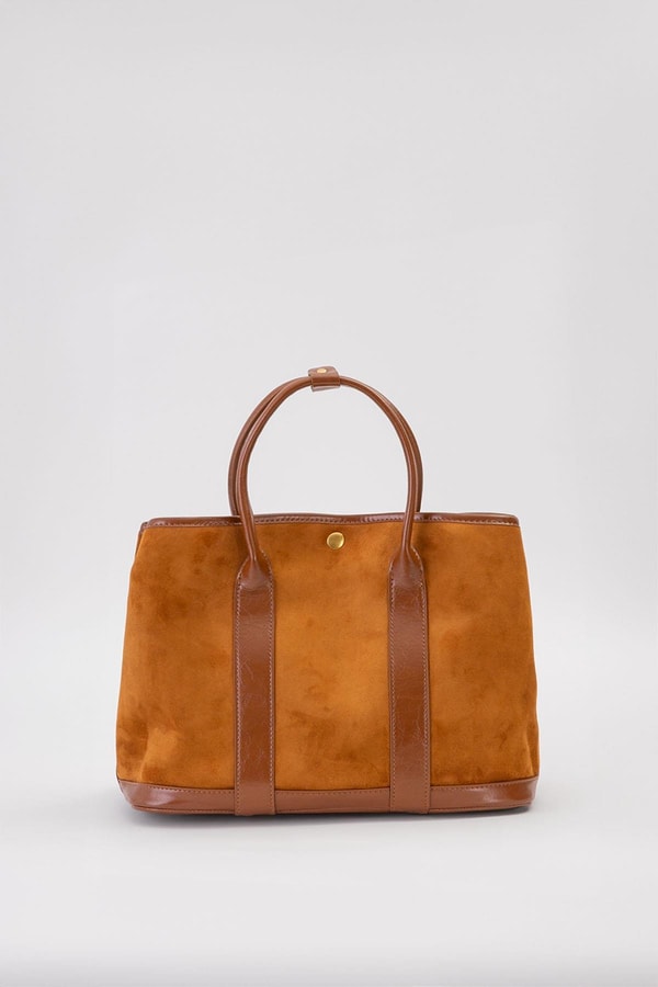 Kahve Şerit Askılı El Çantası