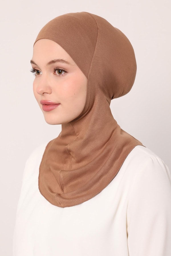 Karamel Hijabchi Boyunluklu Bone