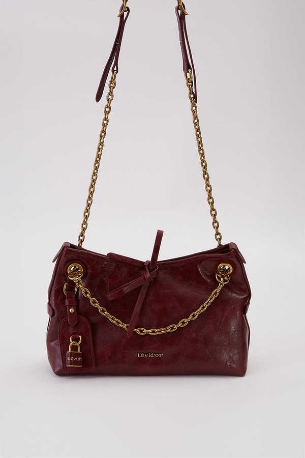 Kırmızı Fiyonk Model Omuz Çantası