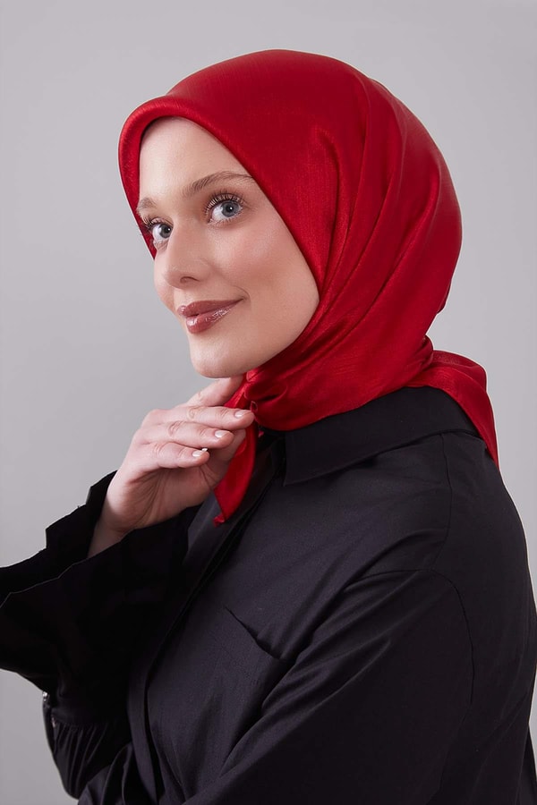 Kırmızı Janjan Eşarp