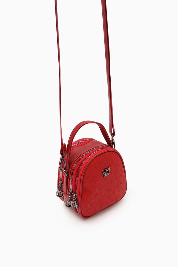 Kırmızı Oval Model Omuz Çantası