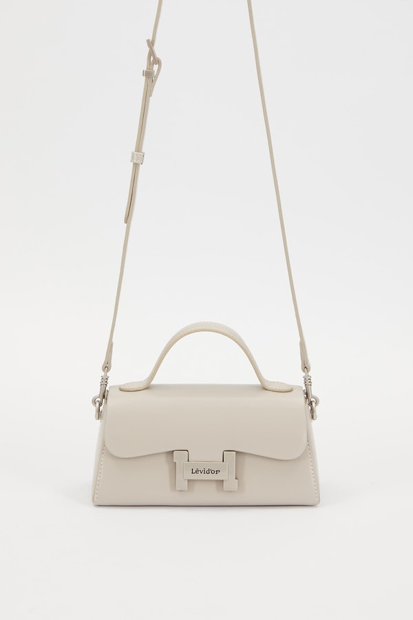 Gri Gizli Cep Detaylı Omuz Çantası