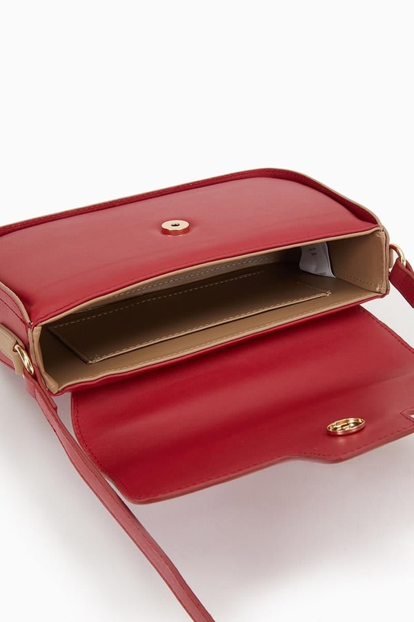 Kırmızı Ayarlanabilir Askılı Omuz Çantası