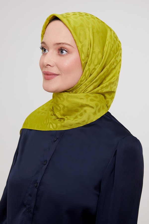 Misket Limon S Desen Krstal Jakar Eşarp