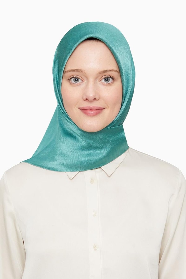 Mint Yeşili Janjan Eşarp