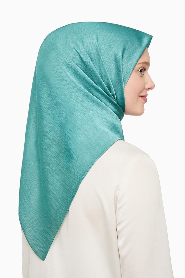 Mint Yeşili Janjan Eşarp