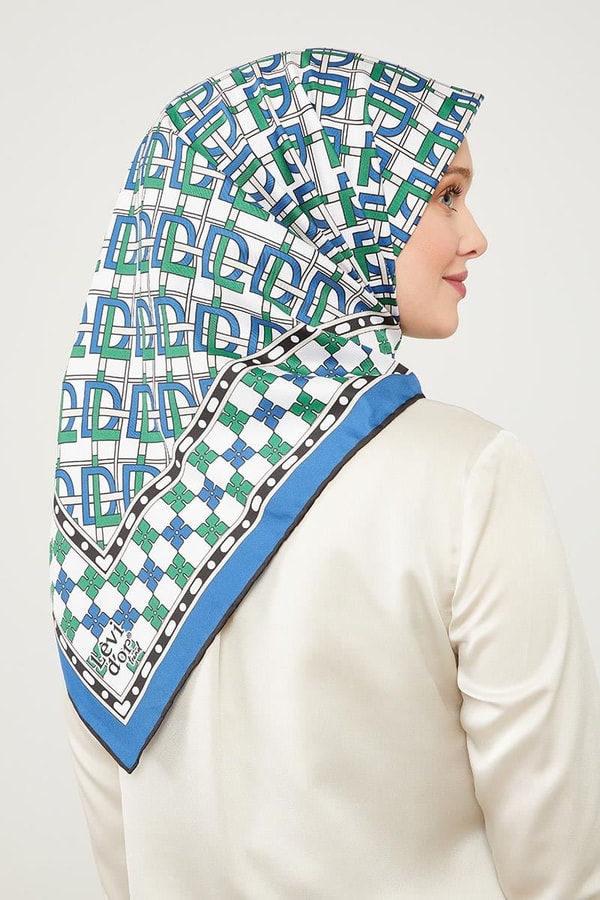 Saks LVD Baskılı Trend Twill Eşarp