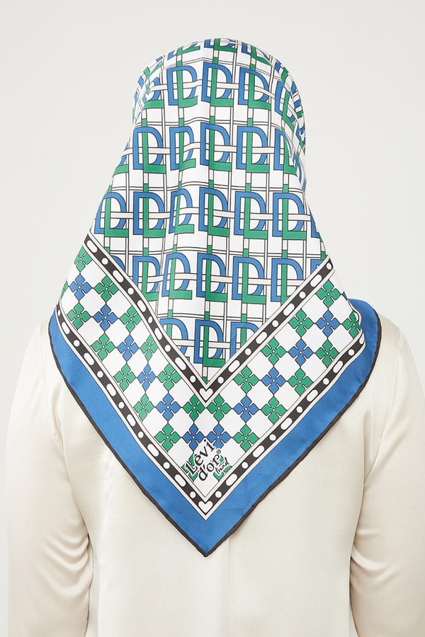 Saks LVD Baskılı Trend Twill Eşarp