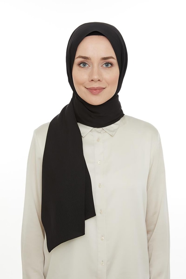 Siyah Atlantis Simli Şal