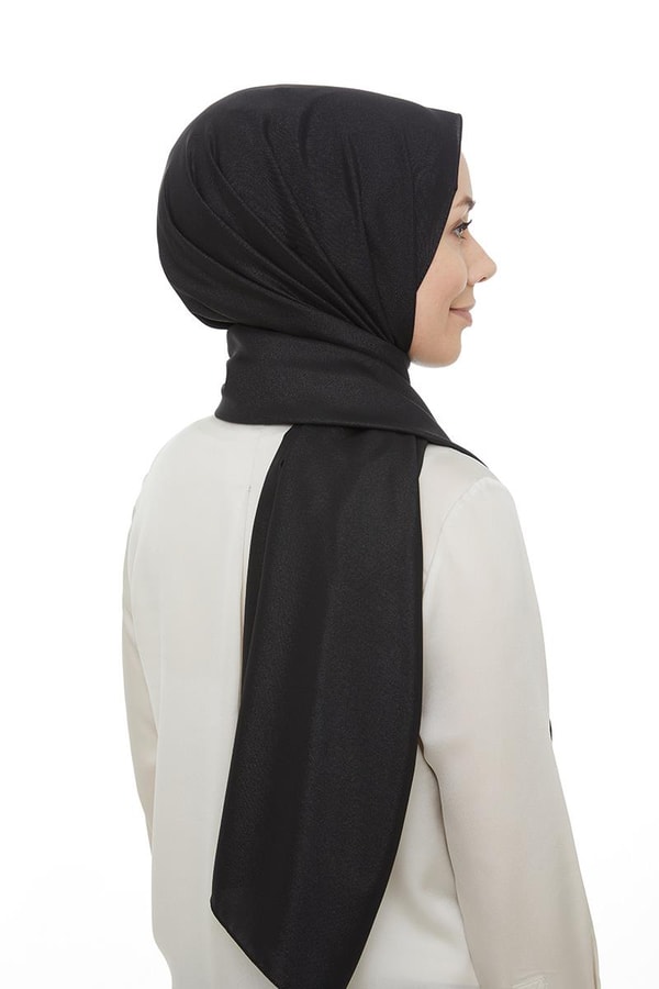 Siyah Platinum Abiye Şal