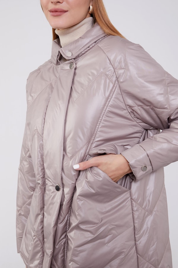 Taş Cep Detaylı Şişme Mont