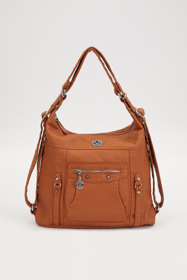 Turuncu Cepcik Gözlü Omuz Çantası