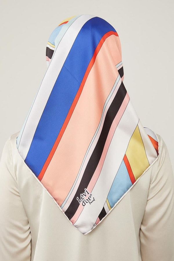 Vizon Kalın Çizgili Eşarp