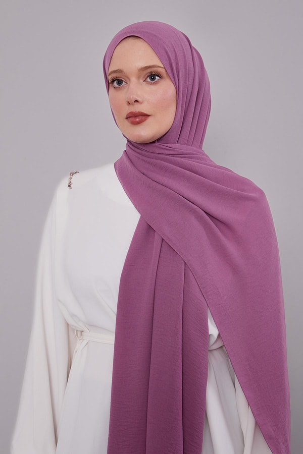 Leylak Düz Aerobin Şal