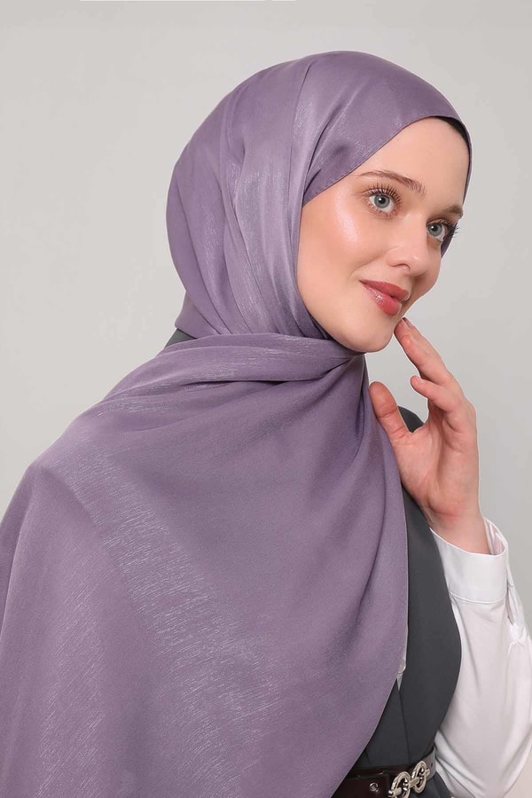 Lila Simli Elmas Şal