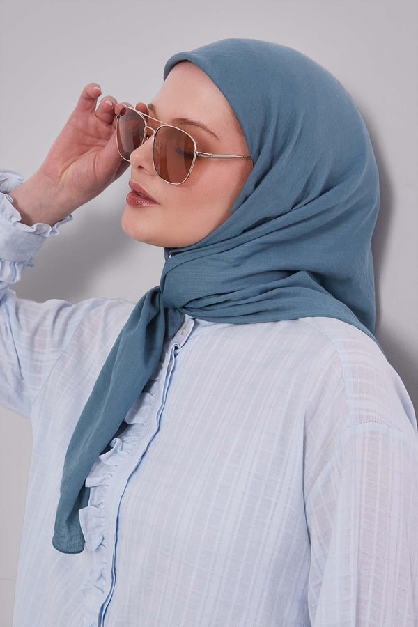 Mint Yeşili Lux Pamuk Cazz Eşarp