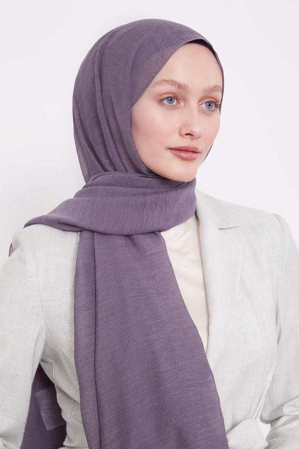 Arlyn Düz Şal Mor