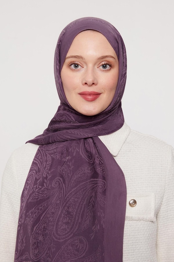 Mor Hint Desen Grazia Şal