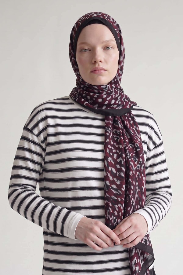 Mürdüm Leopar Dokulu Sport Şal