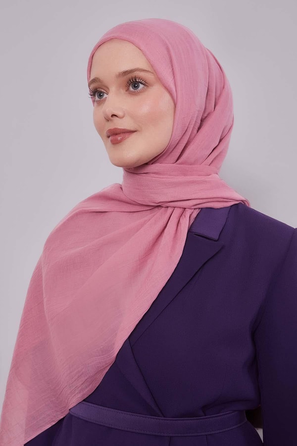 Pembe Düz Hawai Şal