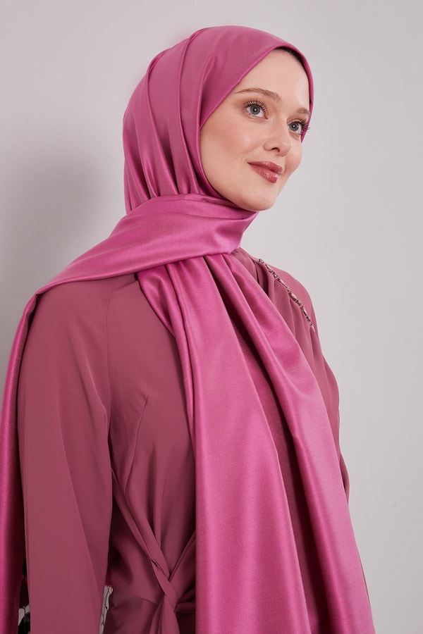 Pembe İpek Şal