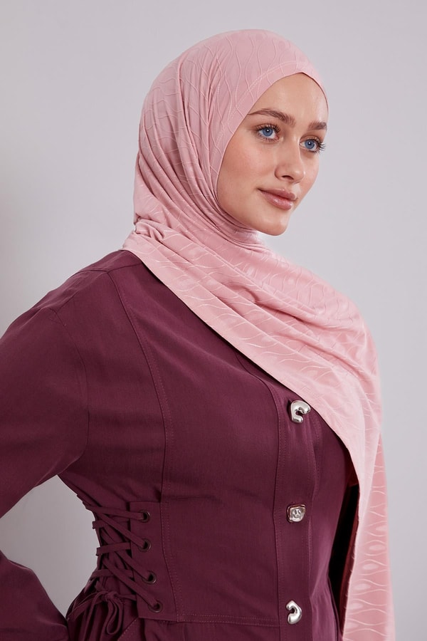 Pembe Premium Hazır Şal