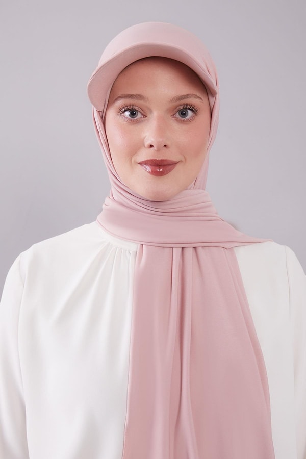Pudra Pratik Şapkalı Şal