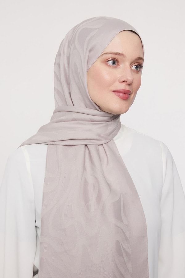 Pudra Soyut Desen Grazia Şal