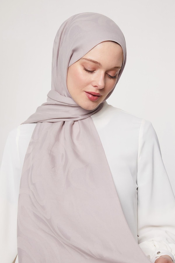 Pudra Soyut Desen Grazia Şal