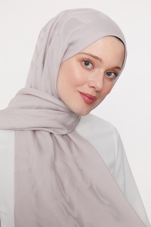 Pudra Soyut Desen Grazia Şal