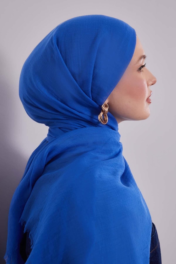 Saks Düz Hawai Şal