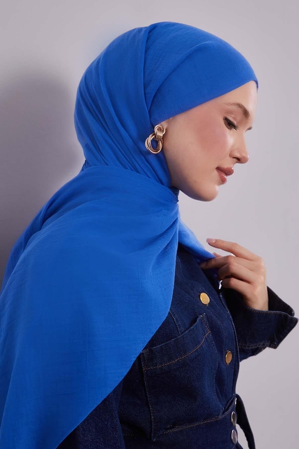 Saks Düz Hawai Şal