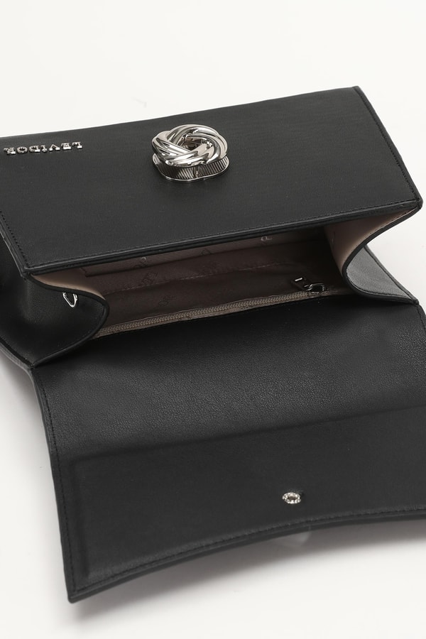 Siyah Asimetrik El Çantası