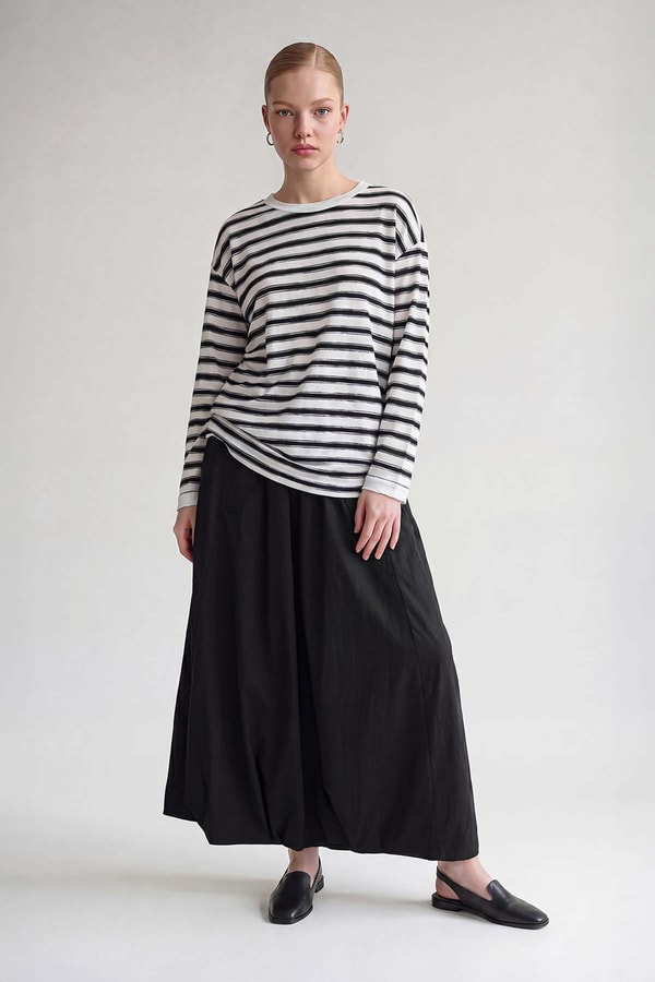 Siyah - Beyaz SWEATSHIRT