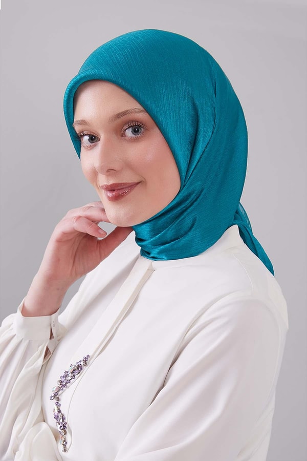 Su Yeşili Janjan Eşarp