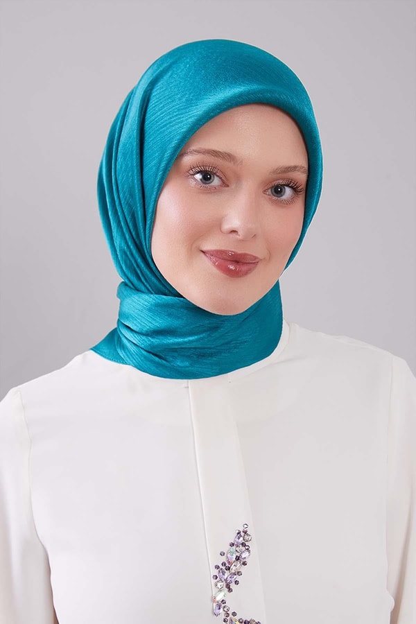 Su Yeşili Janjan Eşarp