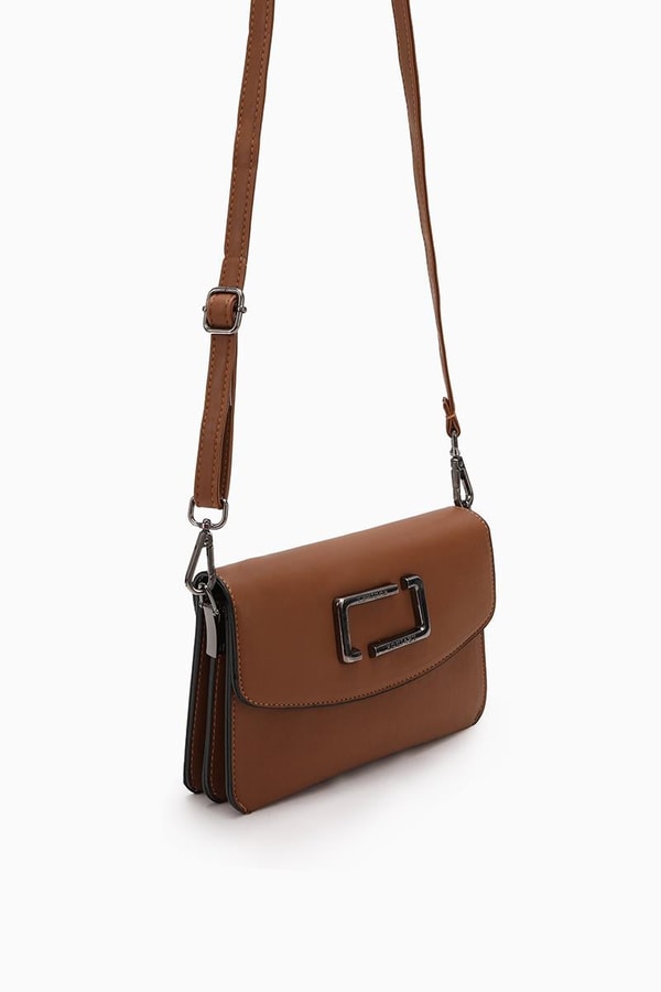 Taba Metal Logolu Omuz Çantası