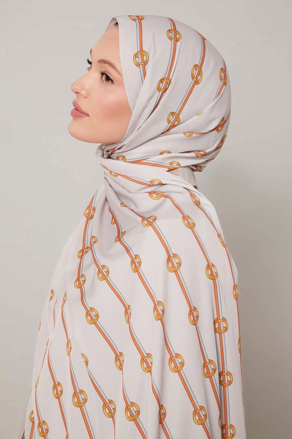 Taş Çizgili Halka Desen Club Şal