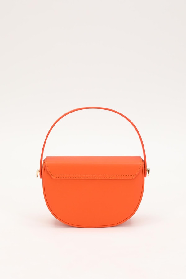 Turuncu Kilit Kapamalı El Çantası