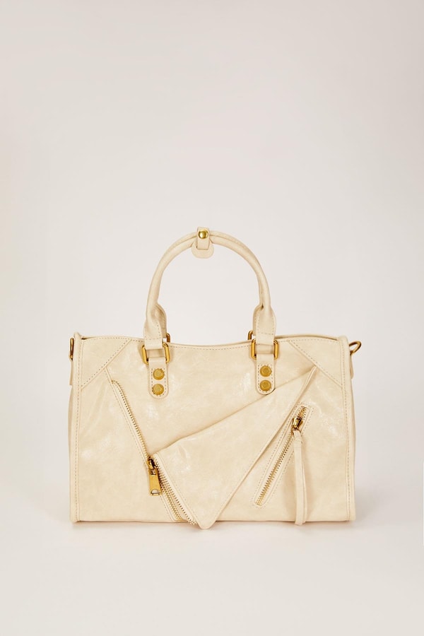 Vizon Cep Fermuar Detaylı El Çantası