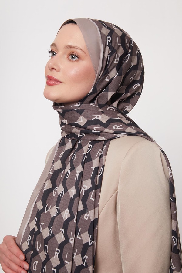 Vizon Petek Desen Love Şal