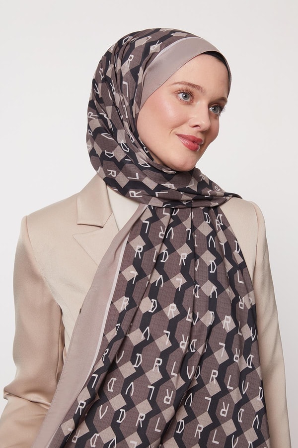 Vizon Petek Desen Love Şal