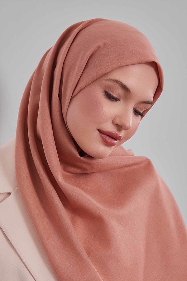 Yavruağzı Düz Tensel Şal