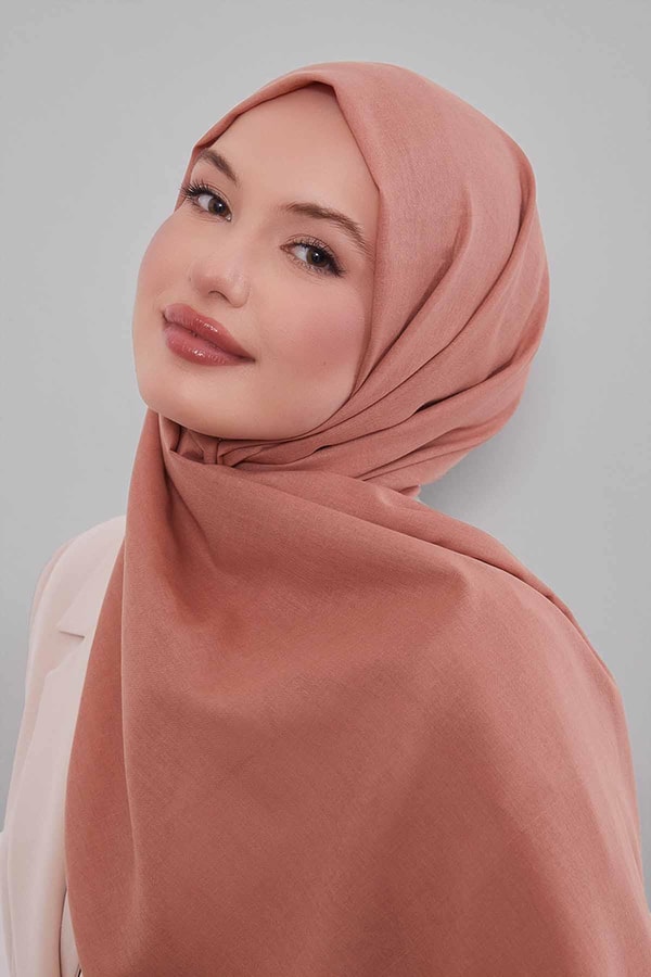 Yavruağzı Düz Tensel Şal