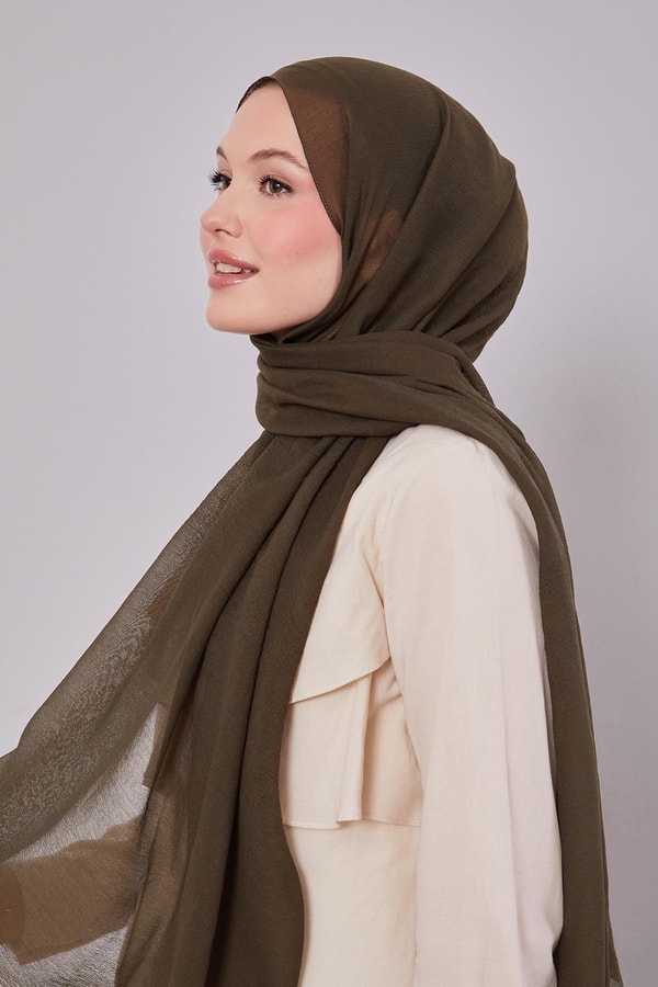 Yeşil Arlyn Düz Şal