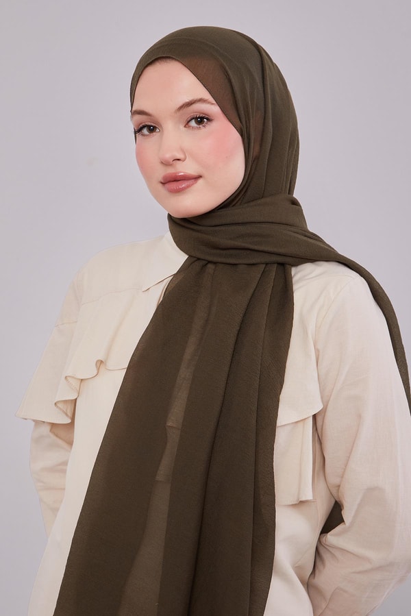 Yeşil Arlyn Düz Şal