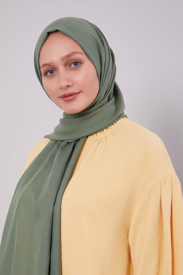 Yeşil Düz Tensel Şal