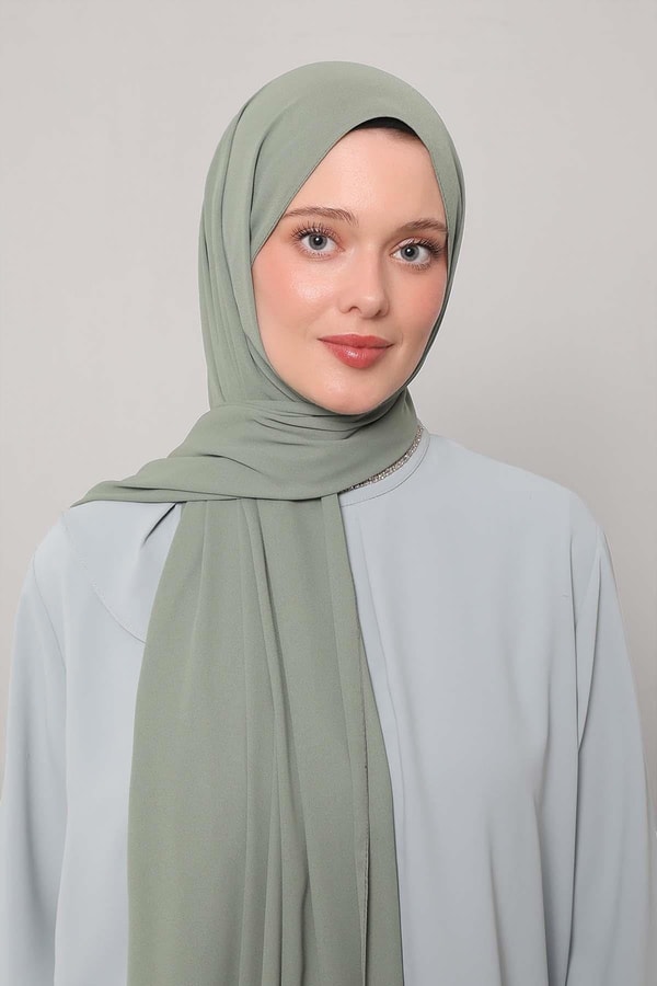 Yeşil Lux Şifon Şal