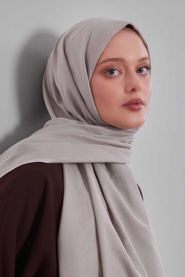 Yosun Yeşili Düz Tensel Şal