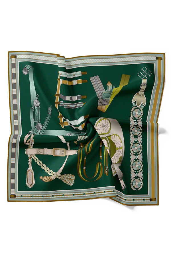 Zümrüt Twill İpek Eşarp Lunera Koleksiyonu